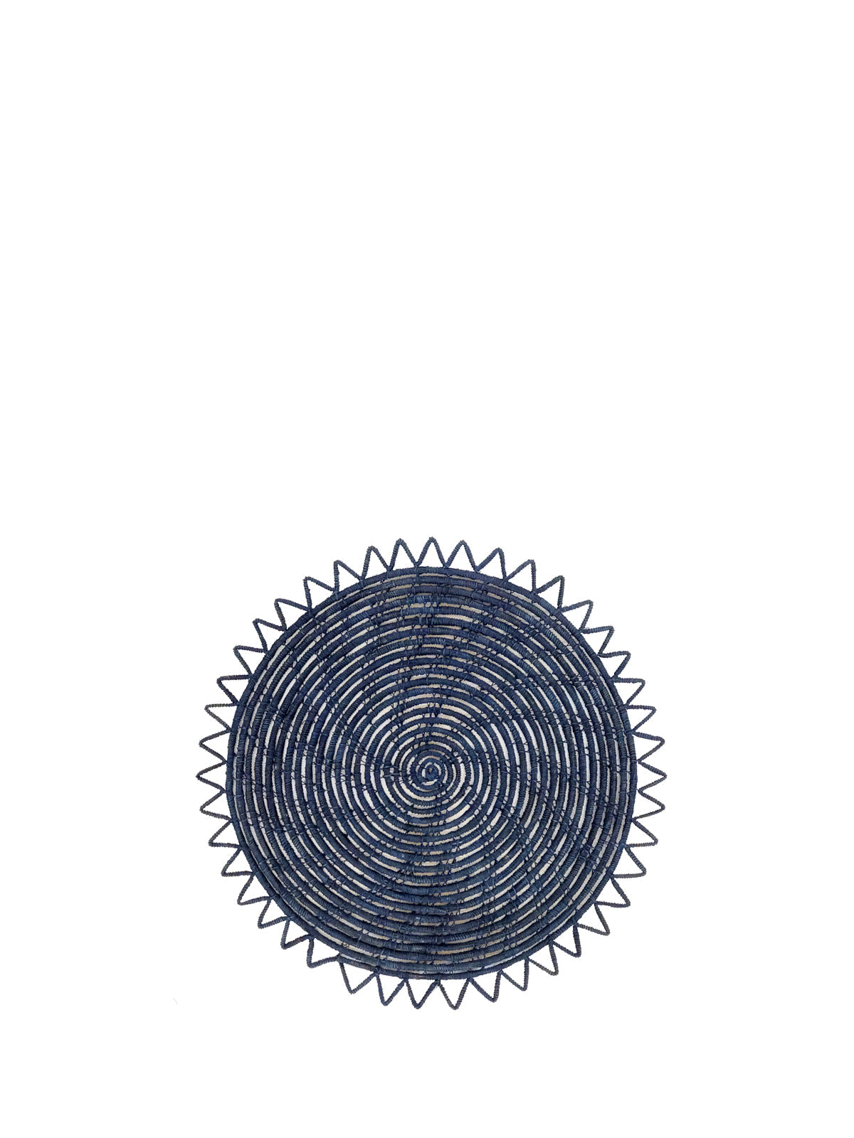 Surya Woven Palm Fiber Placemat - Indigo Blue (Set of 2)-3