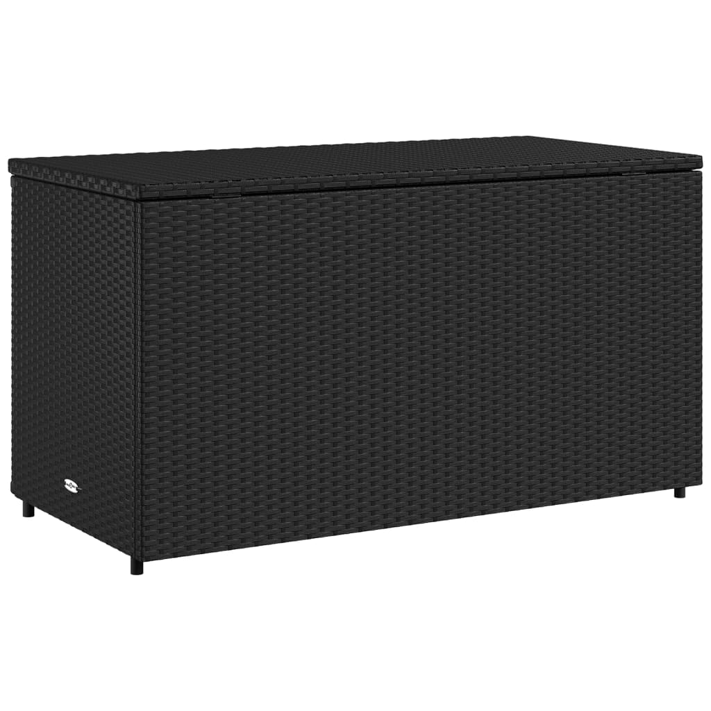 vidaXL Patio Storage Cabinet Beige 43.3"x21.7"x23.8" Poly Rattan-33