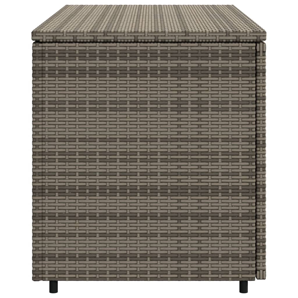 vidaXL Patio Storage Cabinet Beige 43.3"x21.7"x23.8" Poly Rattan-23