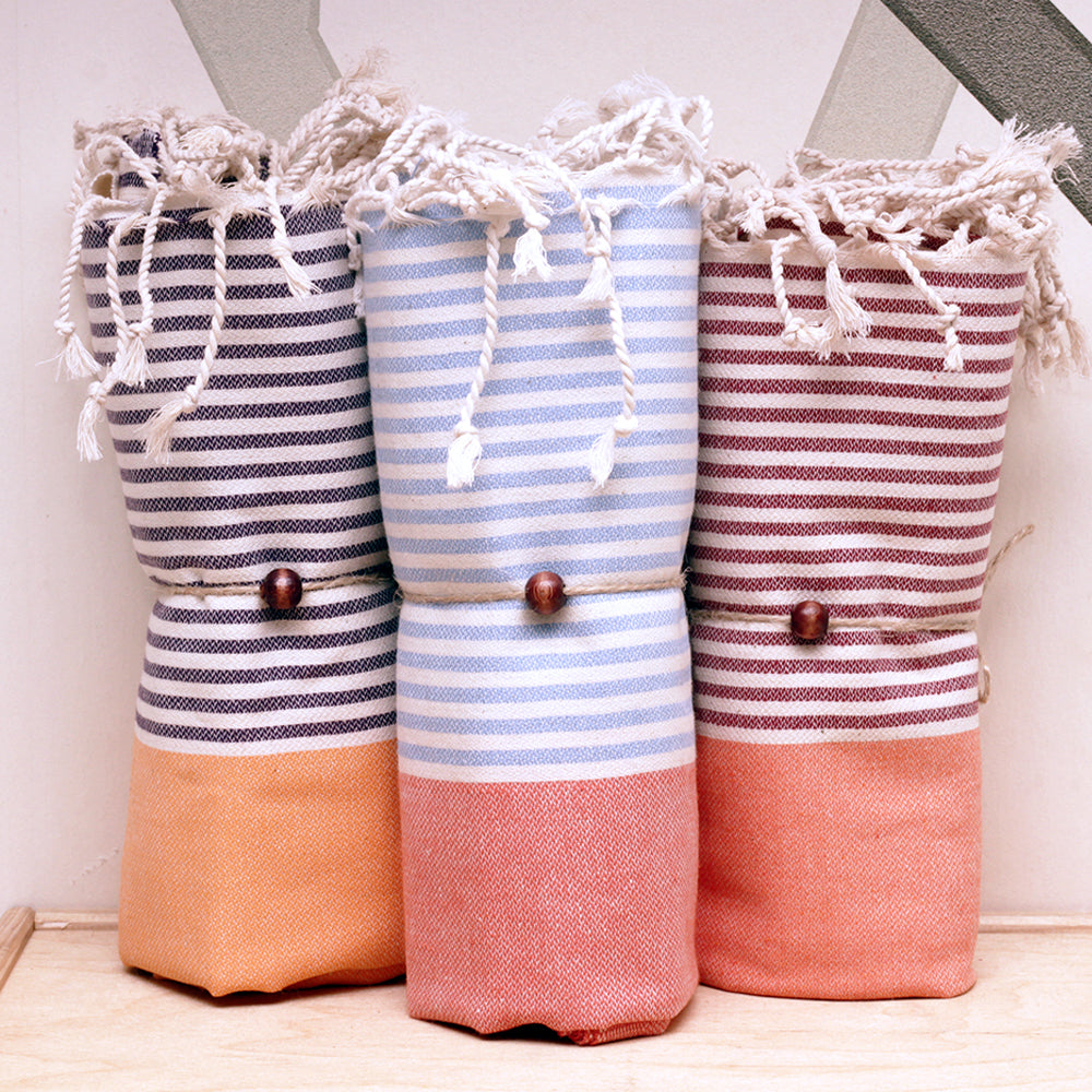 Multi Color Striped  Turkish Towel-3