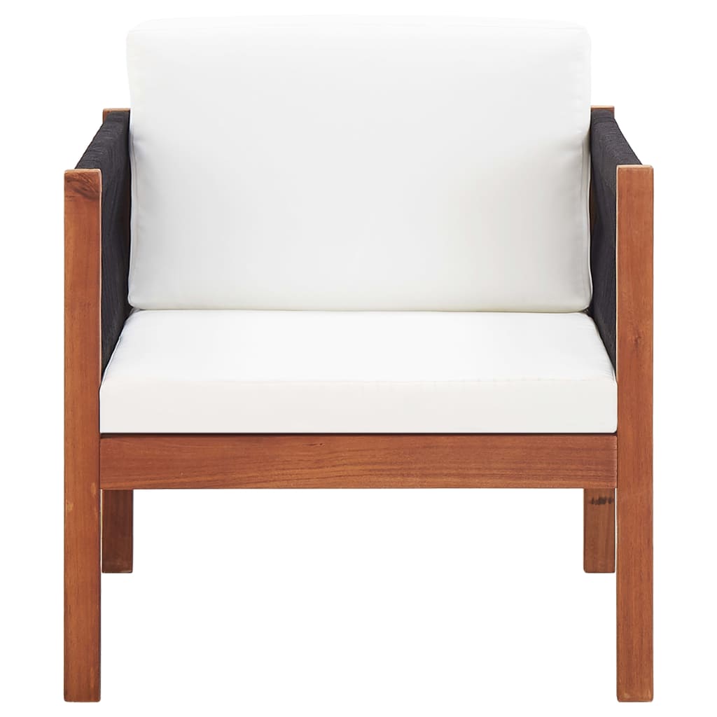 vidaXL Patio Chairs 2 pcs Solid Acacia Wood-2