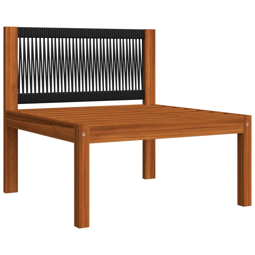 vidaXL 3-Seater Patio Sofa with Cushion Solid Acacia Wood-6