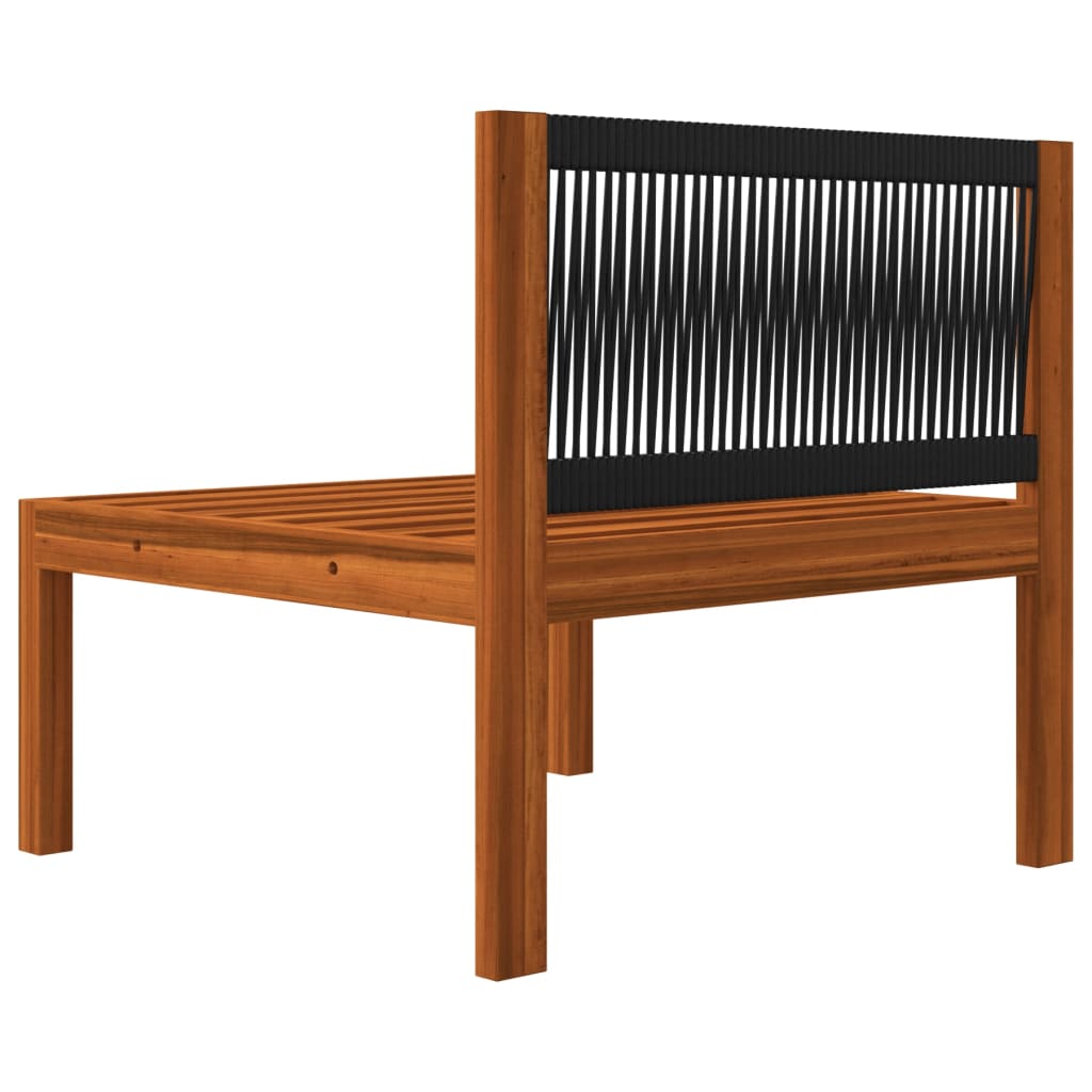 vidaXL 3-Seater Patio Sofa with Cushion Solid Acacia Wood-9