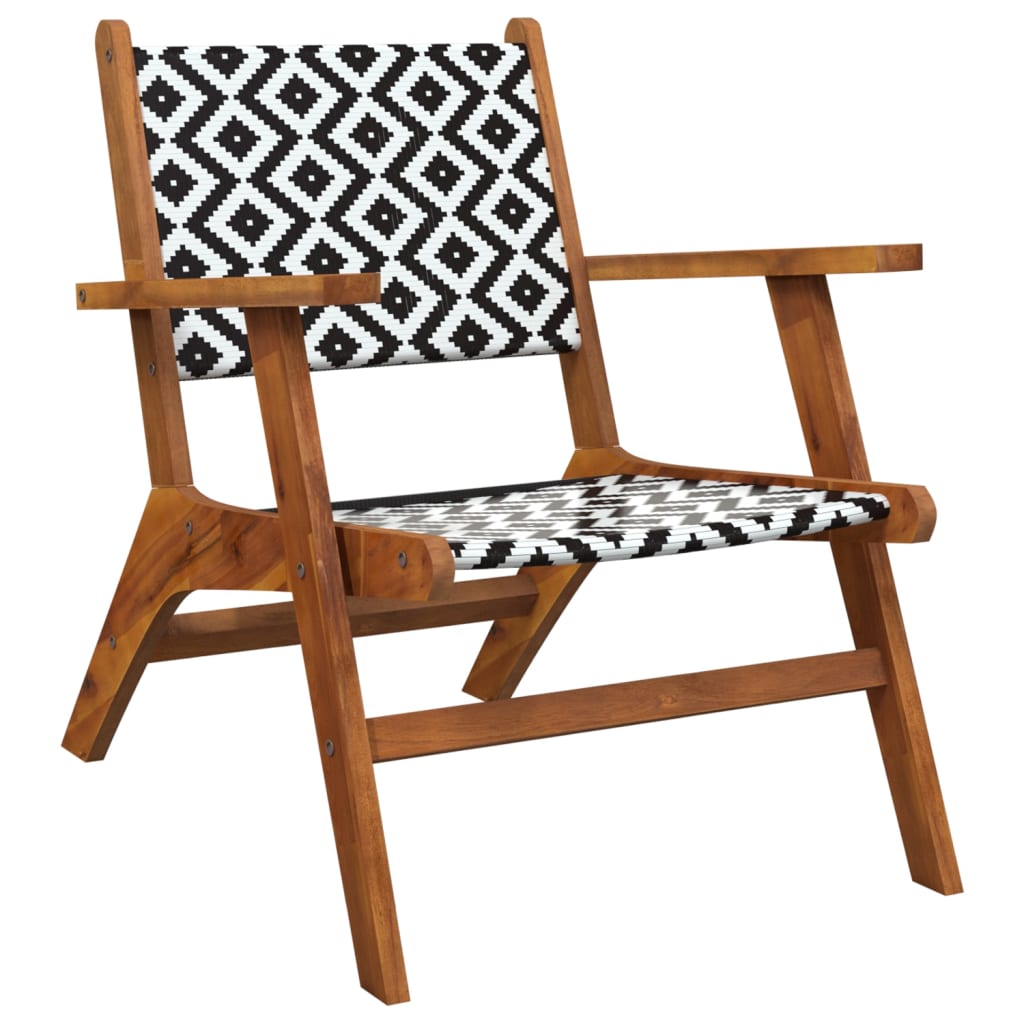 vidaXL Patio Chairs 2 pcs Solid Acacia Wood-3