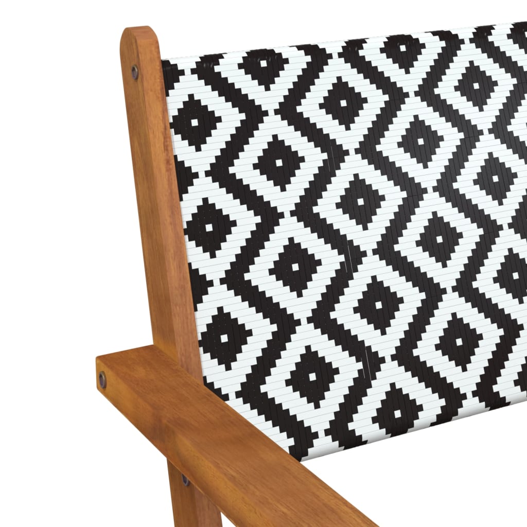 vidaXL Patio Chairs 2 pcs Solid Acacia Wood-7
