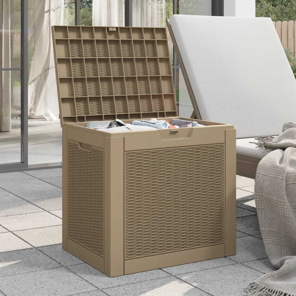 vidaXL Outdoor Storage Box Patio Furniture Garden Storage Chest Polypropylene-2