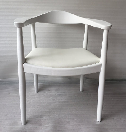Embla Chair - White & White Leather-0